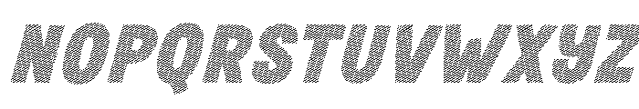 Fox Bunko Strokes Slant Font LOWERCASE