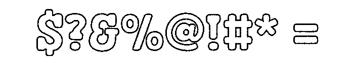 Fox Cynthia Outline Font OTHER CHARS