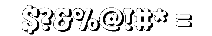 Fox Cynthia Shadow Font OTHER CHARS