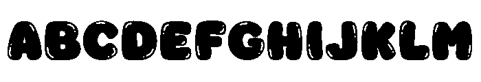 Fox Dimsum Bubbles Font UPPERCASE