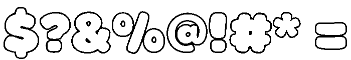 Fox Dimsum Outline Font OTHER CHARS