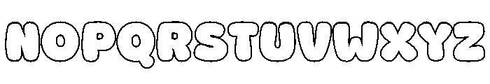 Fox Dimsum Outline Font UPPERCASE