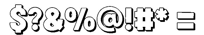 Fox Fresh 3D Font OTHER CHARS