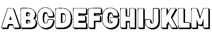 Fox Fresh 3D Font UPPERCASE