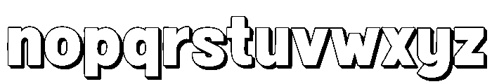 Fox Fresh 3D Font LOWERCASE