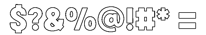 Fox Fresh Outline Font OTHER CHARS