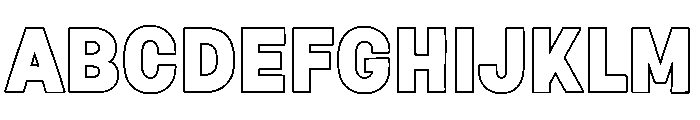 Fox Fresh Outline Font UPPERCASE