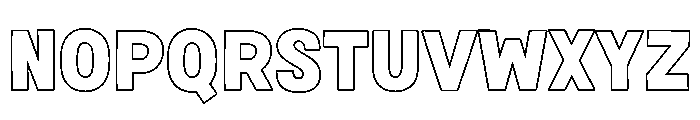 Fox Fresh Outline Font UPPERCASE