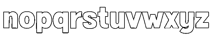 Fox Fresh Outline Font LOWERCASE