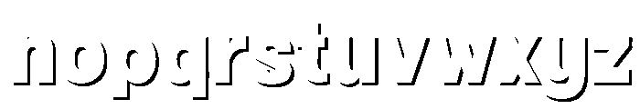 Fox Fresh Shadow Font LOWERCASE