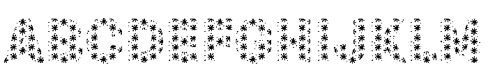 Fox Fresh Snowflake Font UPPERCASE