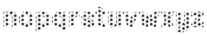 Fox Fresh Snowflake Font LOWERCASE