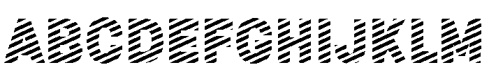 Fox Fresh Stripes Font UPPERCASE