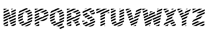 Fox Fresh Stripes Font UPPERCASE