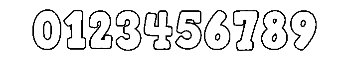Fox Gabriel Outline Font OTHER CHARS