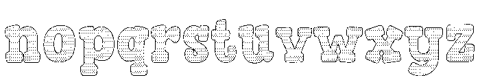 Fox Gabriel Spot Font LOWERCASE