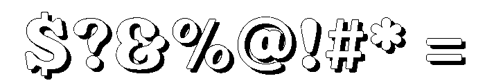 Fox Galloria Shadowdow Font OTHER CHARS