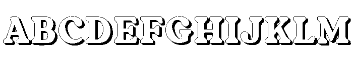 Fox Galloria Shadowdow Font UPPERCASE