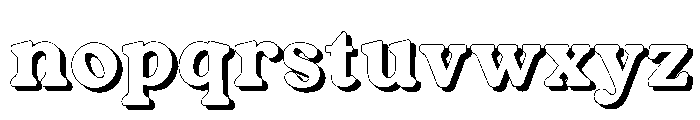 Fox Galloria Shadowdow Font LOWERCASE