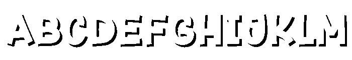 Fox Kinda Shadow Font UPPERCASE