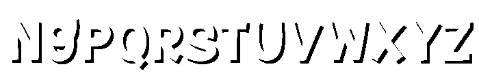 Fox Kinda Shadow Font UPPERCASE