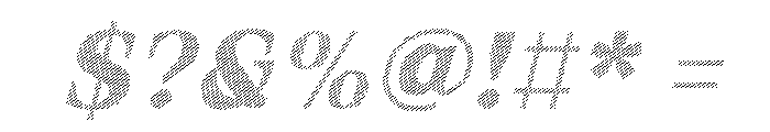 Fox Miravel Strokes Slant Font OTHER CHARS