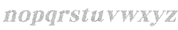Fox Miravel Strokes Slant Font LOWERCASE