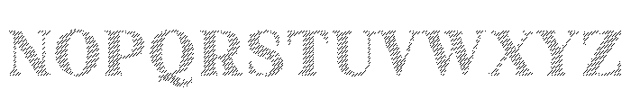 Fox Miravel Strokes Font UPPERCASE