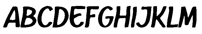 Fox Nib Font UPPERCASE