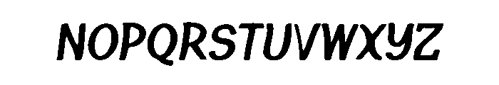 Fox Nib Font LOWERCASE
