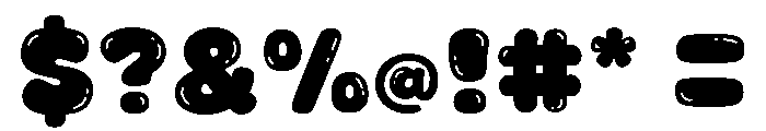 Fox Orbit Bubble Font OTHER CHARS