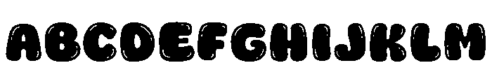 Fox Orbit Bubble Font UPPERCASE