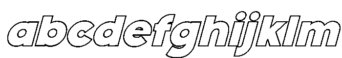 Fox Pompi Outline Slant FONT