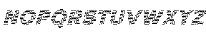 Fox Pompi Strokes Slant Font UPPERCASE