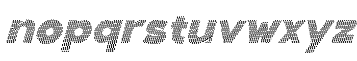 Fox Pompi Strokes Slant Font LOWERCASE