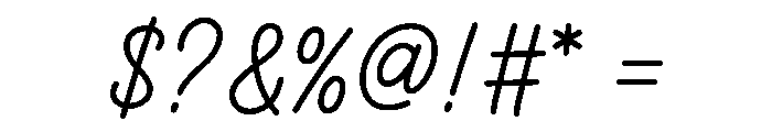 Fox Rustic Script Font OTHER CHARS