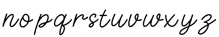 Fox Rustic Script Font LOWERCASE