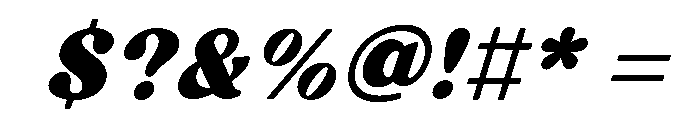 Fox Rustic Slant Font OTHER CHARS