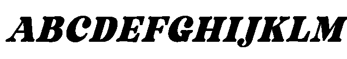 Fox Rustic Slant Font UPPERCASE