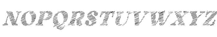 Fox Rustic Strokes Slant Font UPPERCASE