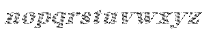 Fox Rustic Strokes Slant Font LOWERCASE