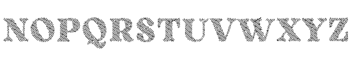 Fox Rustic Strokes Font UPPERCASE
