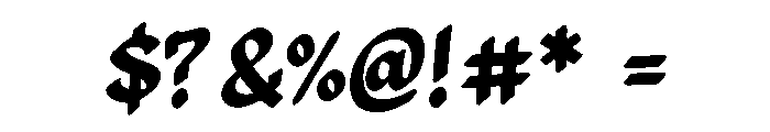 FoxPop Brush Font OTHER CHARS