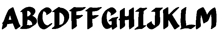 FoxPop Brush Font UPPERCASE