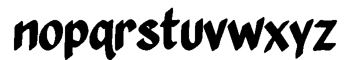 FoxPop Brush Font LOWERCASE