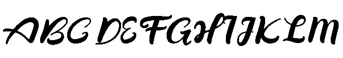 Foxed & Inked Regular Font UPPERCASE