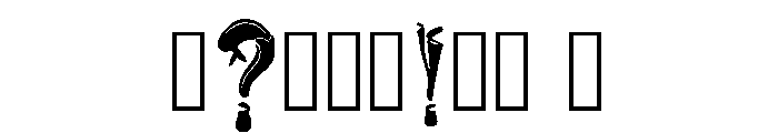 Foxed Regular Font OTHER CHARS