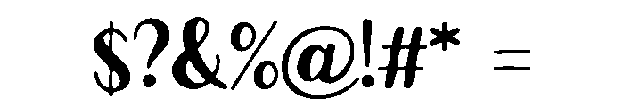 forgets Font OTHER CHARS