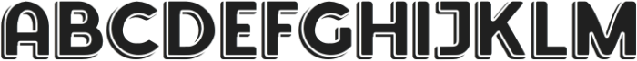 FOE FOE 3D Regular otf (400) Font UPPERCASE