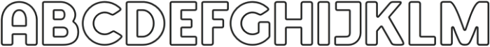 FOE FOE LINE Regular otf (400) Font UPPERCASE